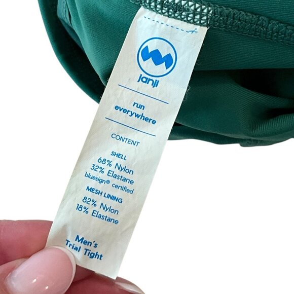 Janji Trail Tight Full Length Green Size XL Pockets Drawstring Men's *READ* - Picture 9 of 10